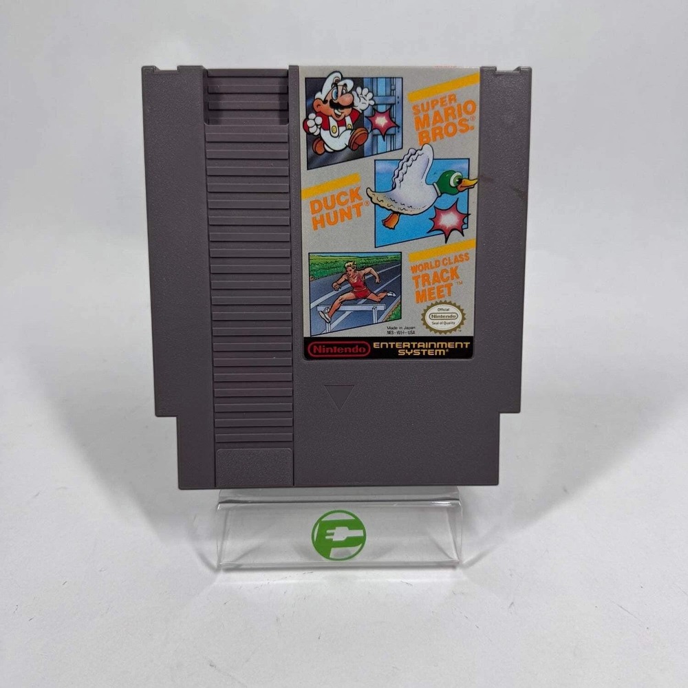 Super Mario Bros Duck Hunt World Class‎ Track Meet NES Nintendo Game Cartridge